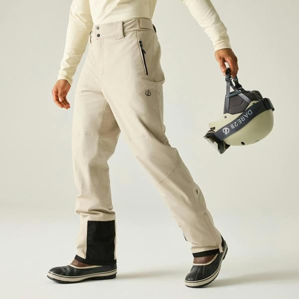 Dare 2B Mens Achieve III Ski Trousers - White Pepper - 