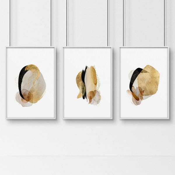 Art prints modern for bedroom | set of 3 wall art prints