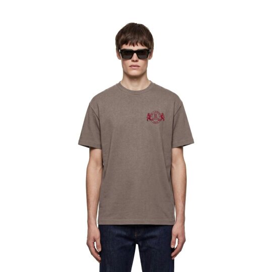 By Lanvin Paris Shield Logo Brown T-Shirt