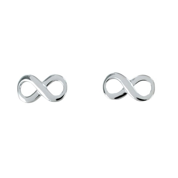 Sterling Silver Infinity Stud Earrings - Reeves & Reeves