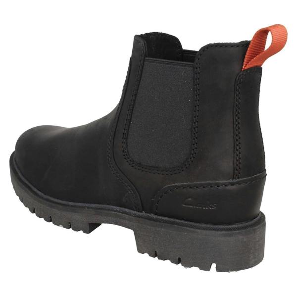 Clarks Mens Clarks Leather Smart Chelsea Boot Rossdale Top