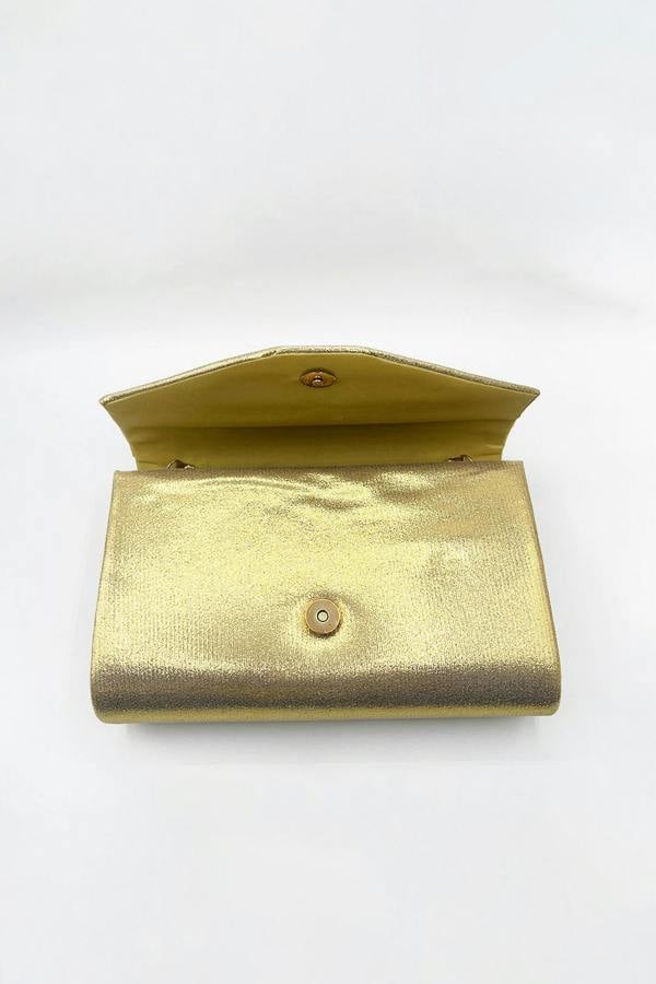 SVNX Clutch Bag in Gold
