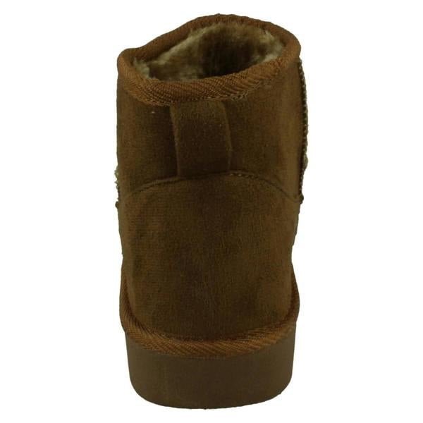 Spot On Ladies Spot On Chunky Sole Wide Fit Casual Ankle Boots F4462