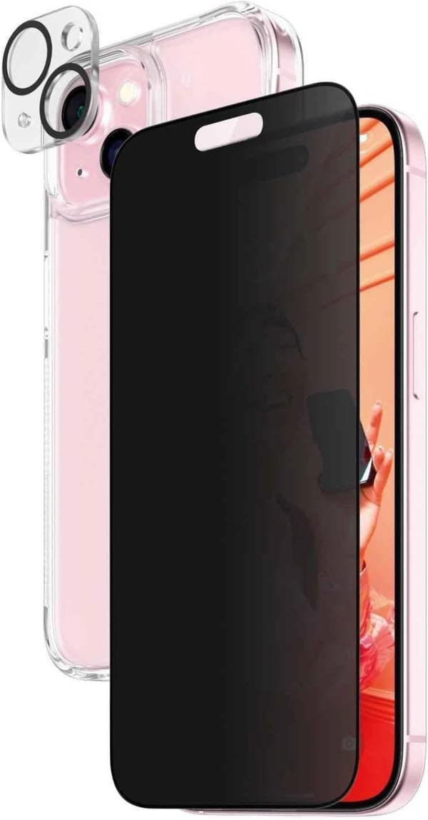 PanzerGlass Panzer Glass Privacy Powerful 3 in 1 Bundle Pack for iPhone 15 6.1" - B1172+P2809