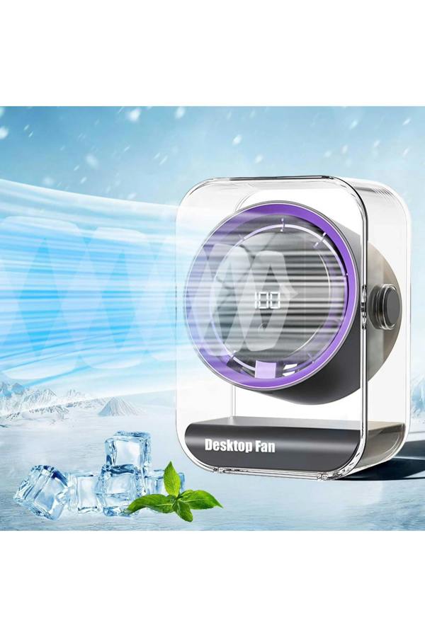 Dyzi Smart Desktop Fan 100 Speed Rechargeable Silent Table Fan