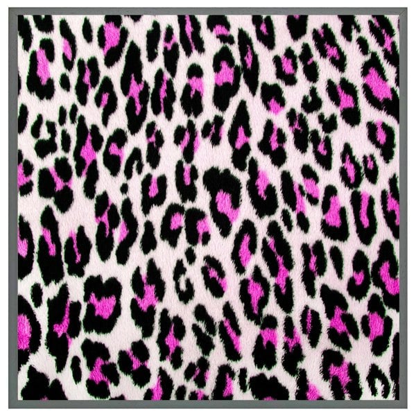 Benjamin Tate Design Pink fluffy leopard (Picture Frame)