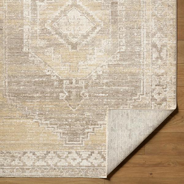Livabliss Fifth Avenue-Vintage Grey Taupe Off-White Traditional Boho Fringe Rug
