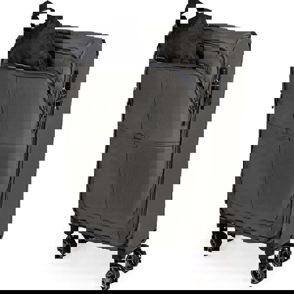 Gino Ferrari Omis Lightweight Soft Shell Suitcase with Wheels TSA Lock Hold Luggage