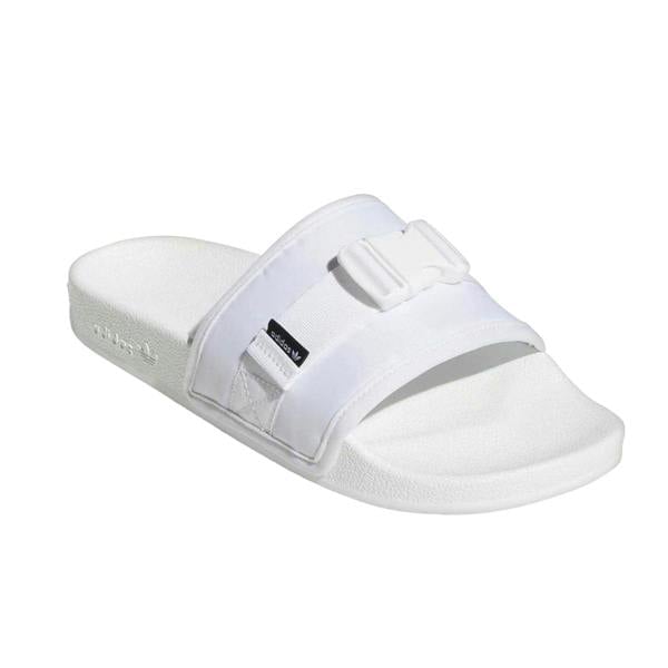 Adidas Womens/Ladies Adilette Textile Summer Flat Sliders - White - 