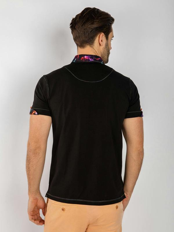 SIGNATURE POLO SHIRT WITH SMOKE INSERT - Claudio Lugli Shirts