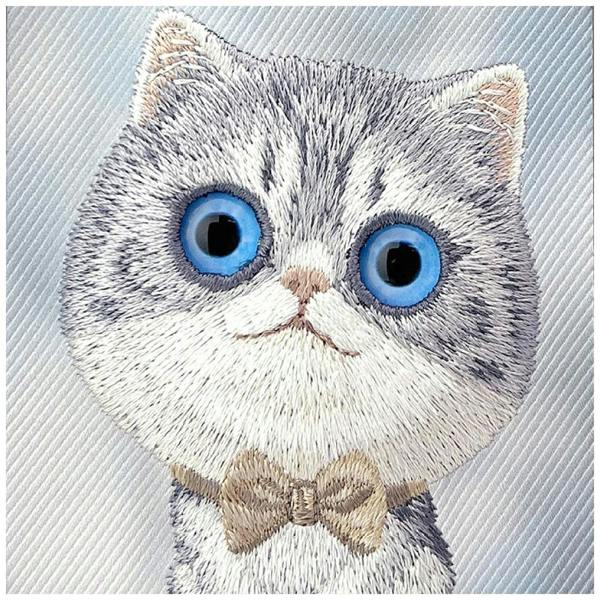 Nimmy Friends Nimmy Big Eye Cute Pet Silver Shaded Cat Case with MagSafe for iPhone 17 6.3" Grey Blue - N-XDY-IP17-023