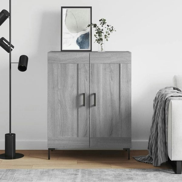 Berkfield Sideboard Grey Sonoma 69.5x34x90 cm Engineered Wood
