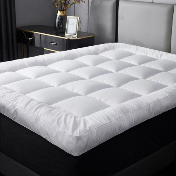 Ezysleep 4 Inch Thick Super Soft Hypoallergenic Mattress Topper