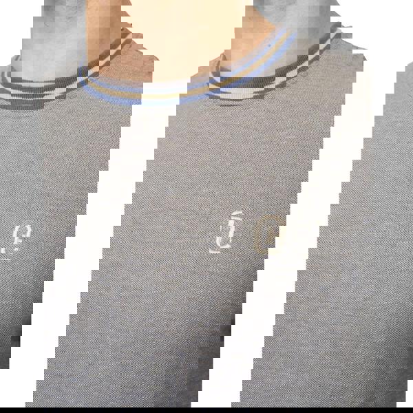 Crosshatch Mens Keraga T-Shirt - Denim Blue - 