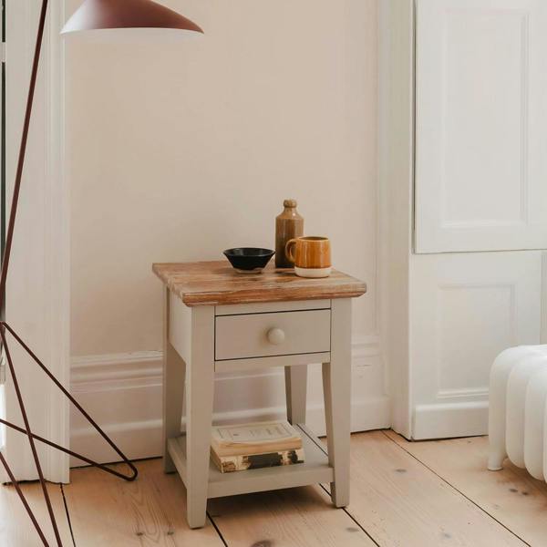 Statement Furniture Florence 1 Drawer Lamp Side Table, Assembled Sofa Table