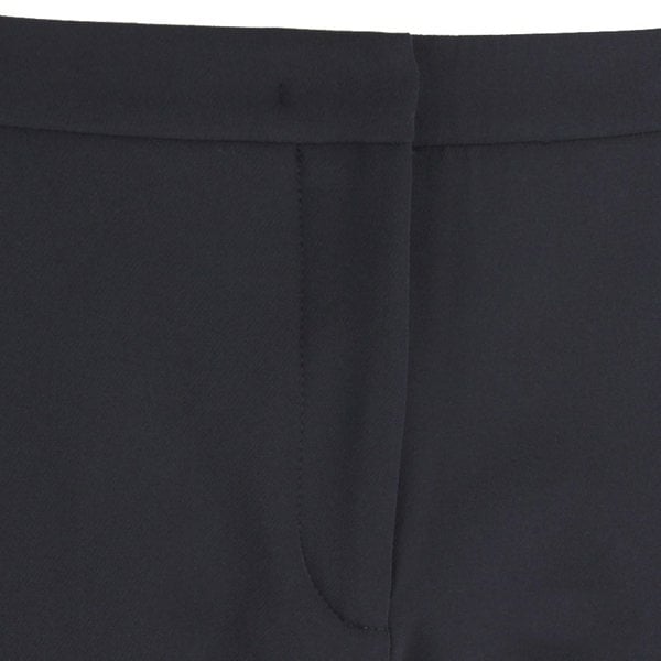 Giles bootcut cropped trousers in a luxurious black fabric