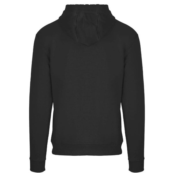 Aquascutum Branded Taped Pocket Zip Up Hoodie - Black