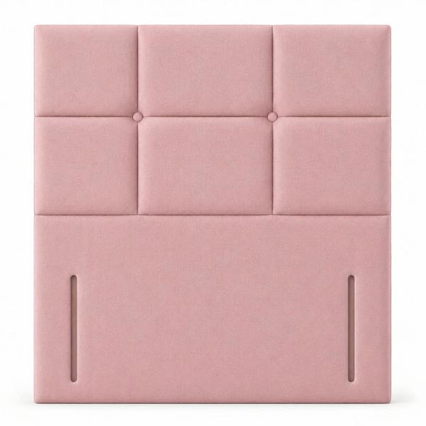 Great British Beds Harbor Cube Headboard - Pink Plush