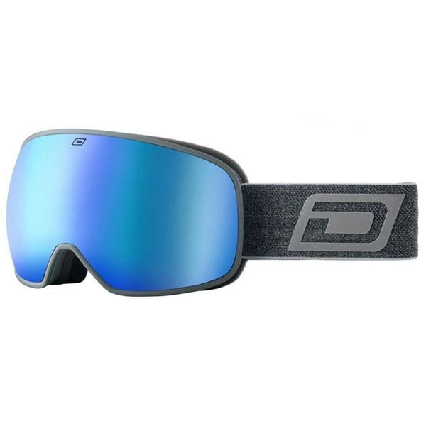 Dirty Dog MUTANT 0.5 - Matte Dark Grey with Blue Fusion Mirror & Yellow Lens