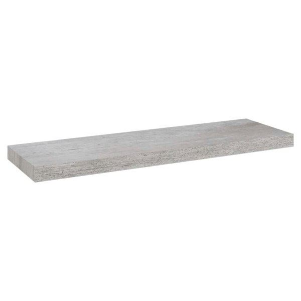 Berkfield Floating Wall Shelves 2 pcs Concrete Grey 80x23.5x3.8 cm MDF