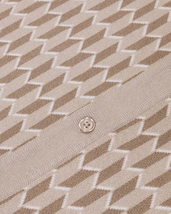 Steel & Jelly Purley - Geometric Resort Collar Short Sleeve Shirt