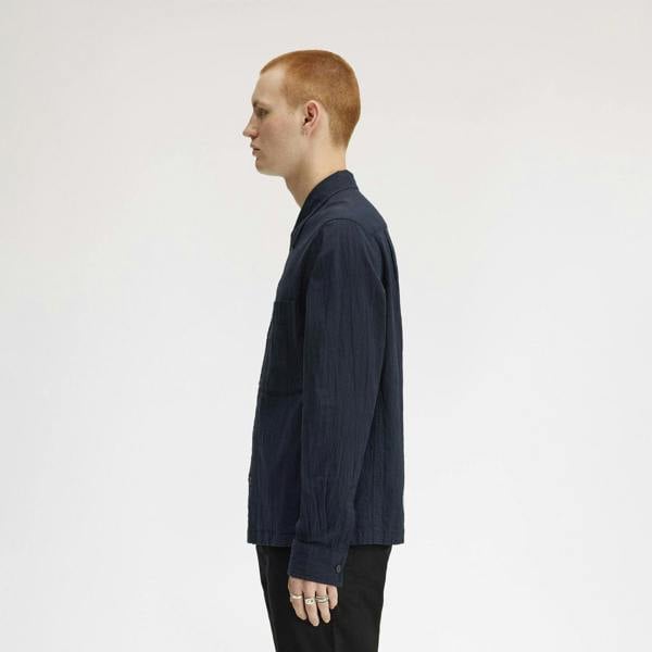 Fred Perry Seersucker Button Through Overshirt