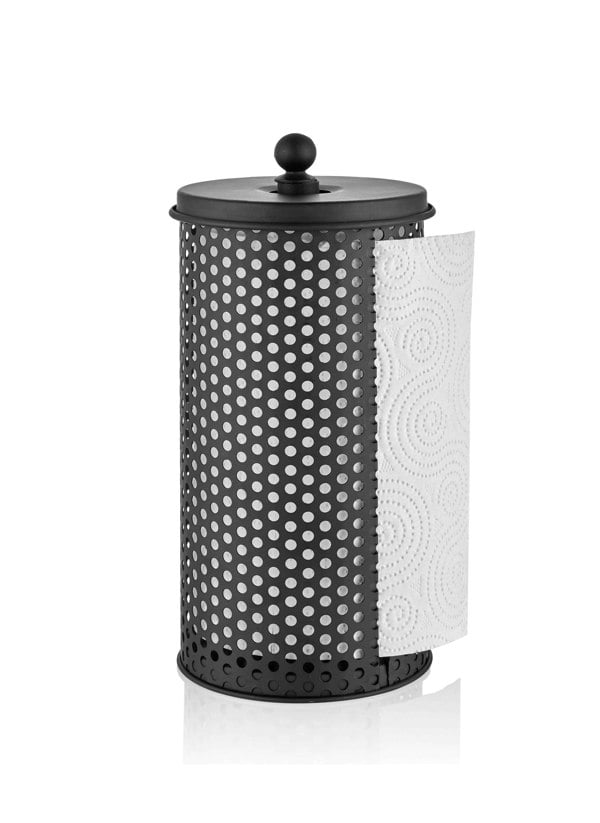 Rozi Black Paper Towel Holder