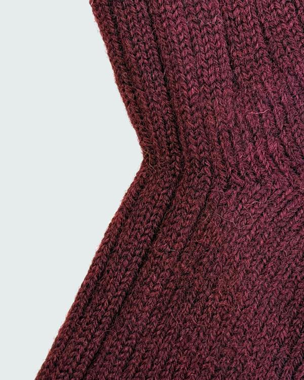 Jemsox British Wool Boot Socks – Burgundy | 100% British Wool Luxury Boot Socks