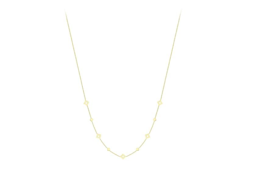 Sarah Layton Fancy Square Necklace - 9ct Yellow Gold