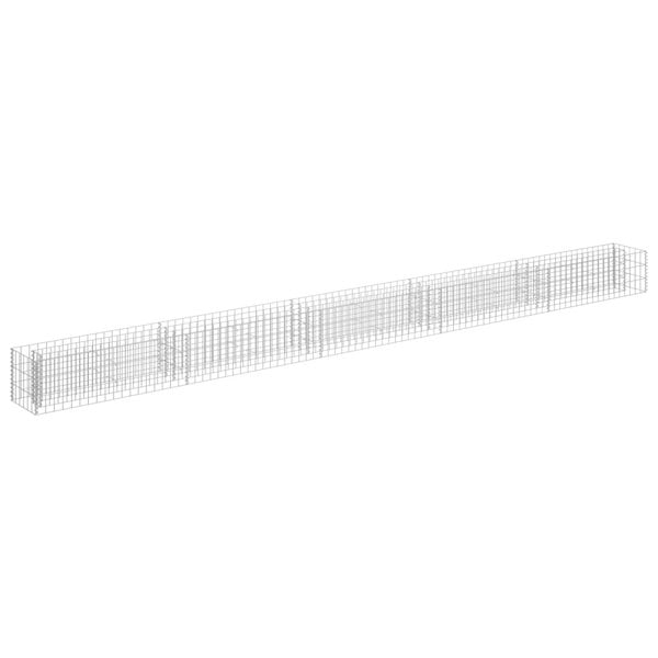 Berkfield Gabion Raised Bed Galvanised Steel 450x30x30 cm