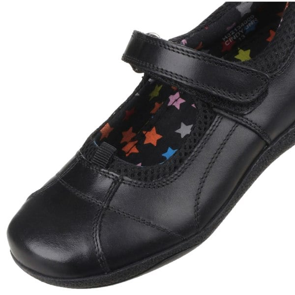 Hush Puppies Cindy Senior Leather Girls's Black Shoes