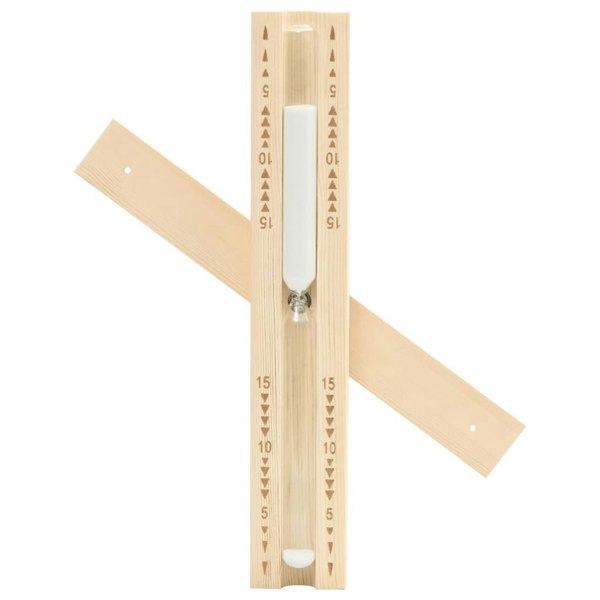 Berkfield Sauna Sand Timer 15 Minutes Solid Wood Pine