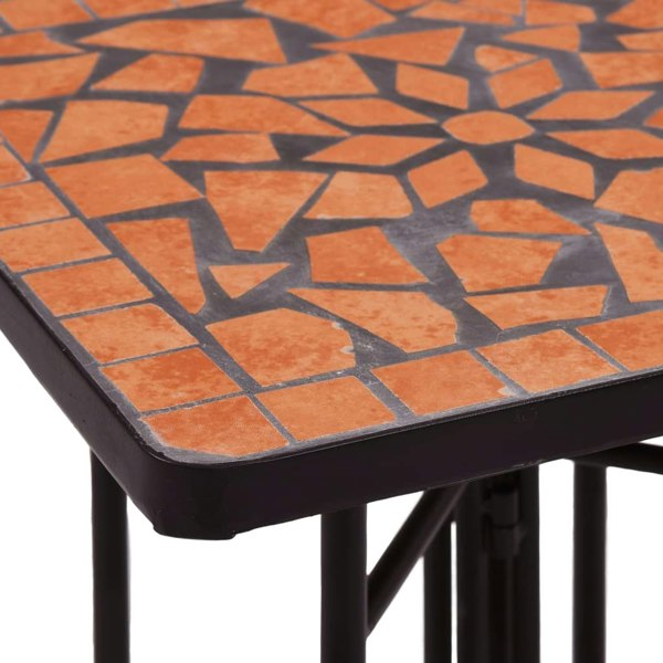 Berkfield Mosaic Side Table Terracotta Ceramic