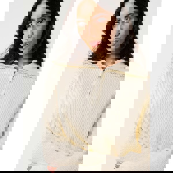 Pink Vanilla Half Zip Knitted Jumper