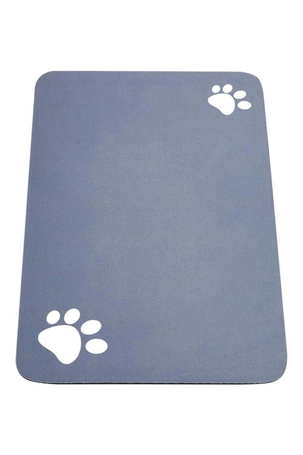 Living and Home Dark Grey Washable Diatom Mud Pet Mat With Nonslip Bottom