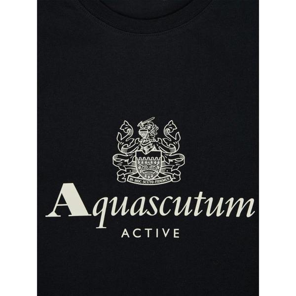 Aquascutum Active Big Logo T-Shirt Black S