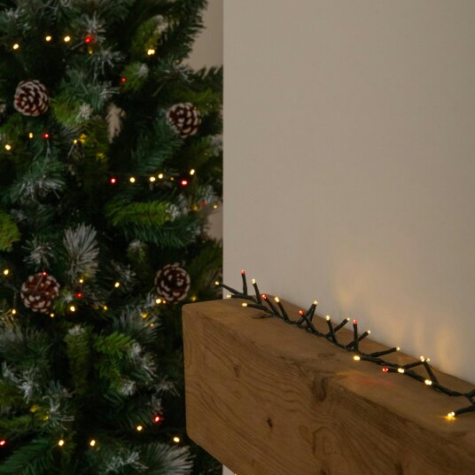 Samuel Alexander 75m 3000 LED TreeBrights Christmas String Lights in Red & Warm White