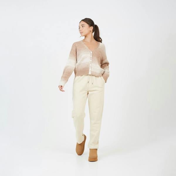 Brave Soul Tan Button Through Space Dye Cardigan - Tan Image 3