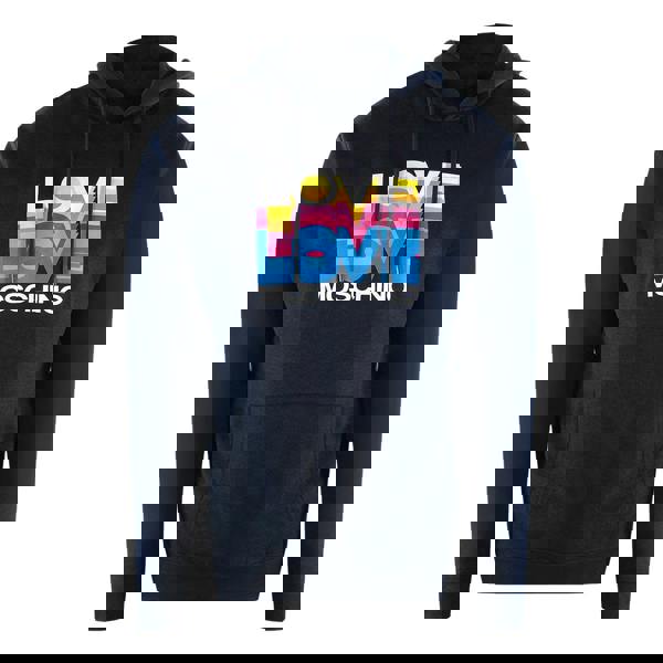 Moschino Love Moschino Multi Logo Navy Blue Hoodie