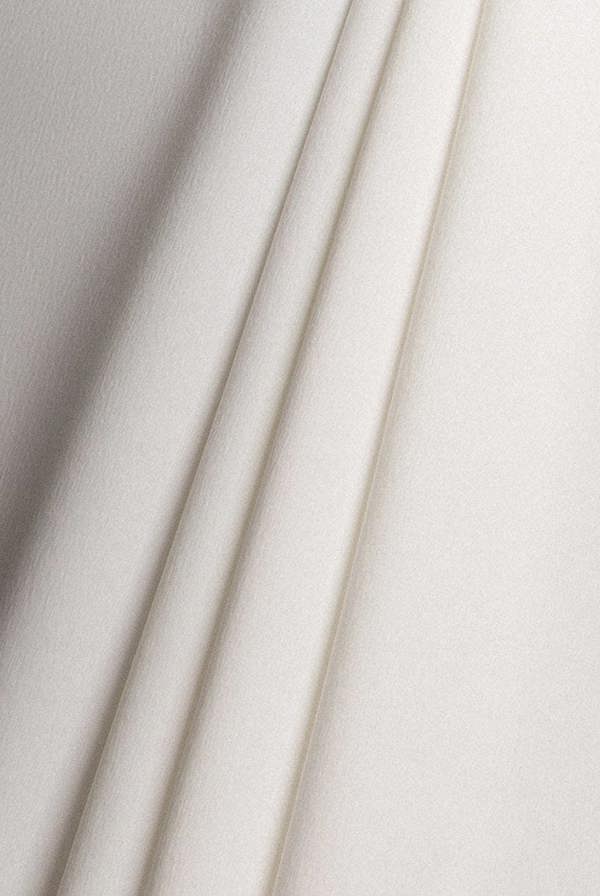 Front Wrap Asymmetric Hem Scuba Maxi Dress - White DR5295