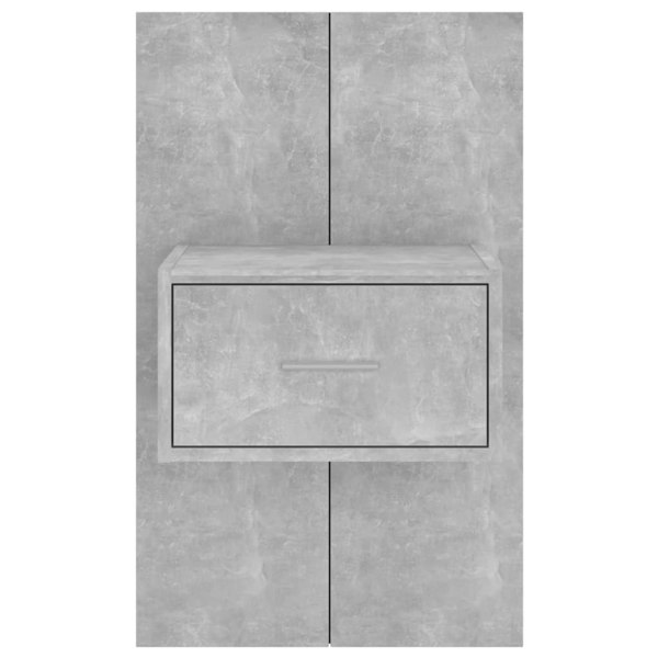 Berkfield Wall-mounted Bedside Cabinets 2 pcs Concrete Grey