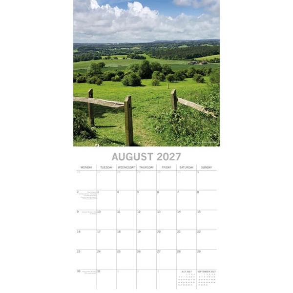 Surrey Calendar 2027, Wall Calendars, Month To View, Travel, Gift
