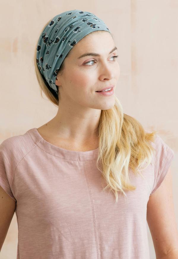 Lily & Me Multiband Verbena Print Ocean