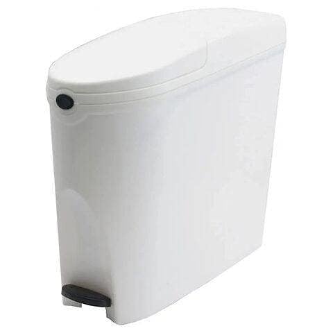 ProWashroom Sanitary Bin 60L & 150 Bin Liners - Slimline Washrooms Toilets Hygienic Disposal Pedal Bins