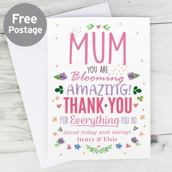 Personalised Memento Company Personalised You Are Blooming Amazing Card