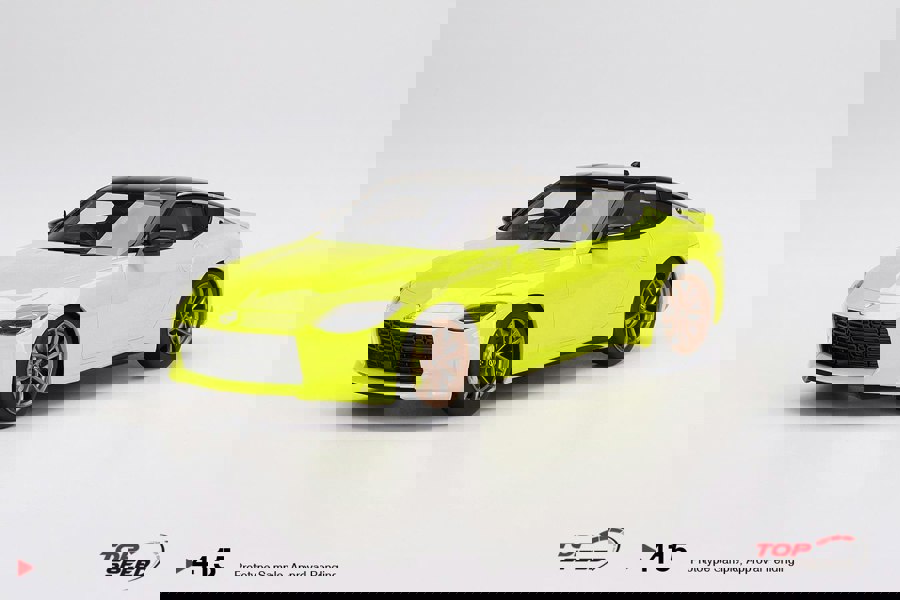TSM Nissan Fairlady Z Proto Spec 2023 Ikazuchi Yellow RHD 1:18 Scale TSM TS0415