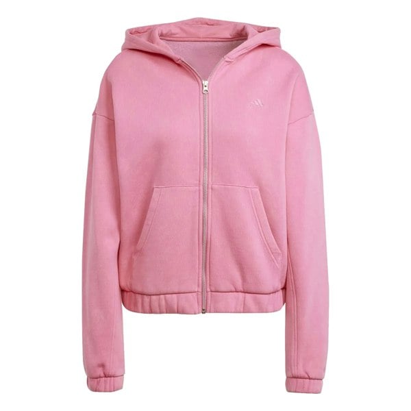 Adidas Womens All SZN Washed Fleece Track Top - Pink