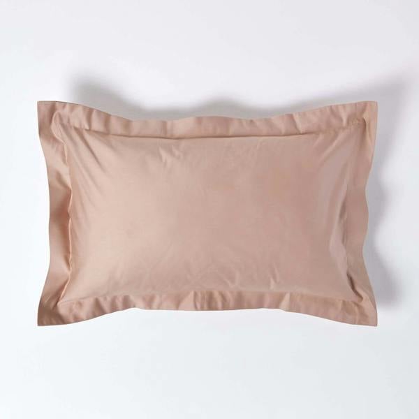 HOMESCAPES Premium 1000 TC Egyptian Cotton Sateen Weave Oxford Pillowcase, Standard Size