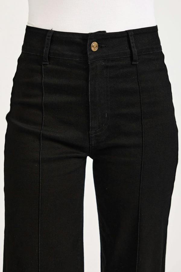Mudflower Denim Wash Wide Leg Jeans