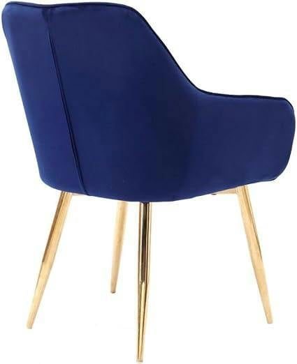 HYGRAD BUILT TO SURVIVE Upholstered Velvet Dining Armchairs, Gold Legs – Set of 2 | HYGRAD®